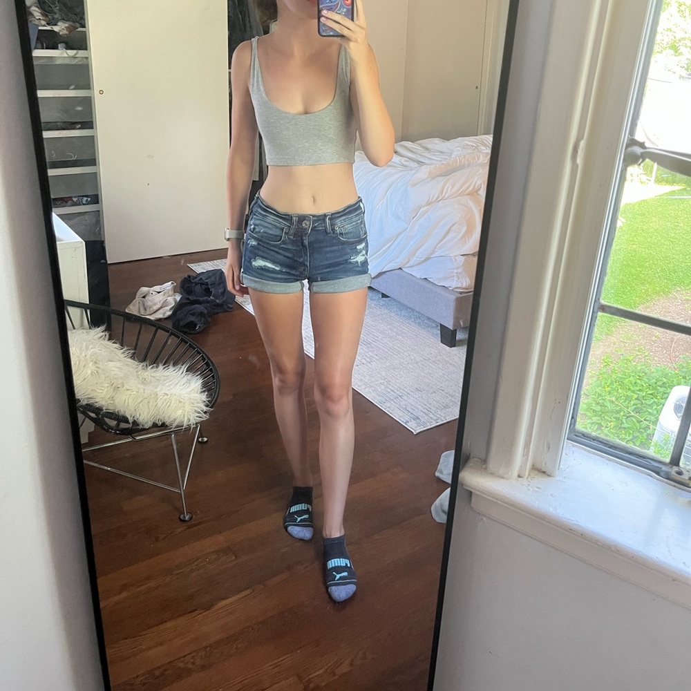 Low rise y2k  jean shorts
